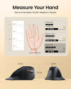 ProtoArc Vertical Wireless Trackball Mouse, EM05 NL Bluetooth Ergonomic - Image 5