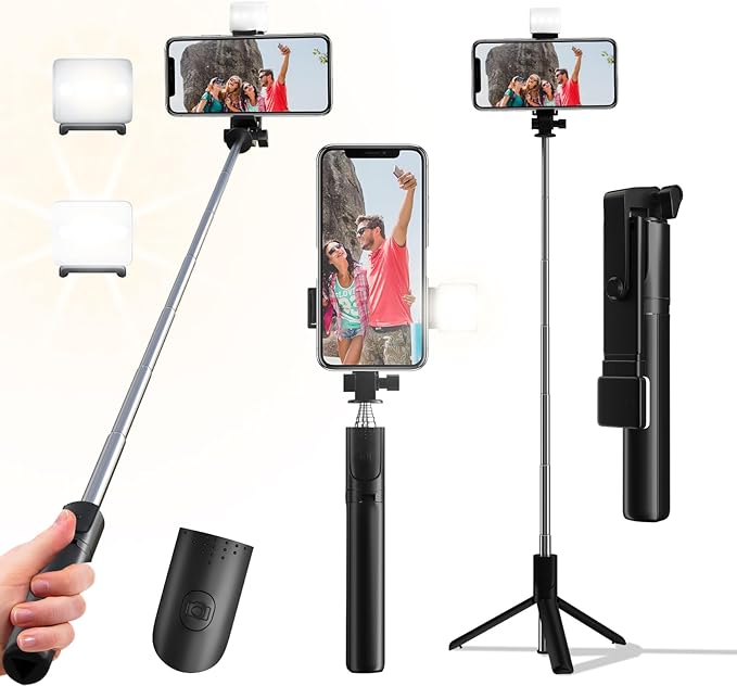 Selfie Stick, 40 in Retractable Phone Tripod by ProvideThePerfectChoice