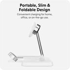 HyperJuice 4-in-1 Wireless Charger Qi2 Magnetic Stand — Fast Wireless Charger - Image 4