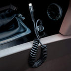 Baseus USB Type C Cable for Car, Retractable Cable Curly USB A to USB-C Fast - Image 4