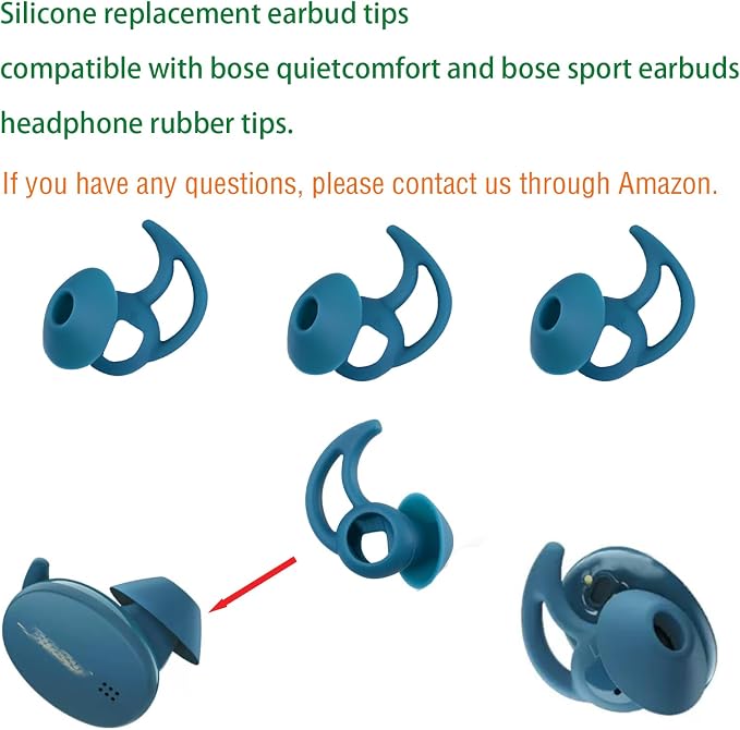 Earbud Covers Silicone Tips Replacement Earbud Tips Compatible - Image 4