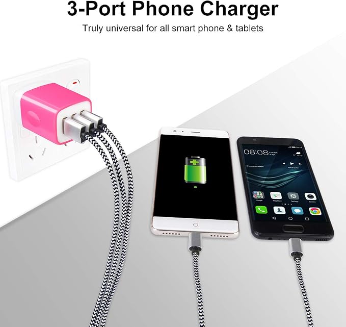 Wall Charger Adapter, USB Cubes, Samsung GalaxyS24, S20 Plus - Image 5