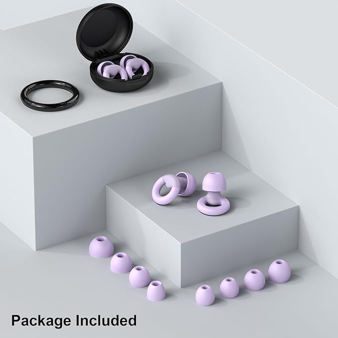Ear Plugs for Sleeping, 2 Pairs of Reusable Earplugs for Noise Reduction - Image 7