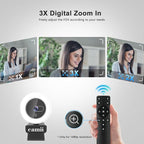 4K Webcam with Light, HD Webcam - Image 3
