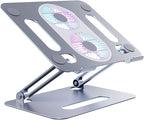 Adjustable Laptop Stand with Cooling Fan, Aluminium Alloy Multi-Angle Computer by Eiyikof
