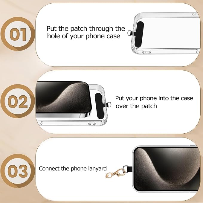Marble Silicone Beaded Phone Wrist Strap, Cellphone Lanyard - Image 3