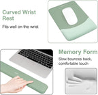 MOSISO Wrist Rest Support for Mouse Pad&Keyboard Set, Rectangular Ergonomic - Image 5