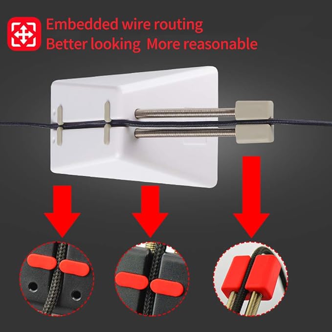 Hotline Games Mouse Bungee Mouse Cord Clip Cord Management System Fixer Holder - Image 4