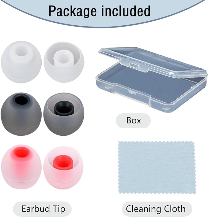 Earbud Replacement Tips Silicone Earbud Tips Earbud Covers Fit - Image 7