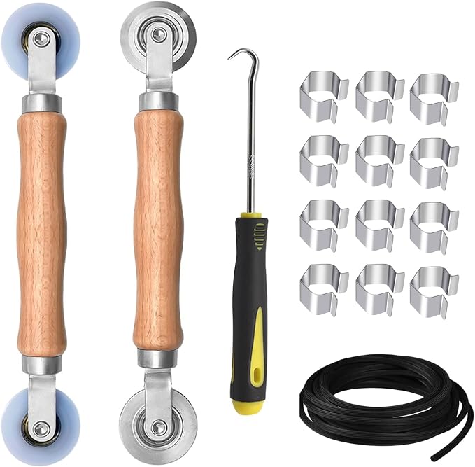 BAYTORY Upgrade Window Screen Repair Kit, Steel/Nylon Roller Tool by BAYTORY