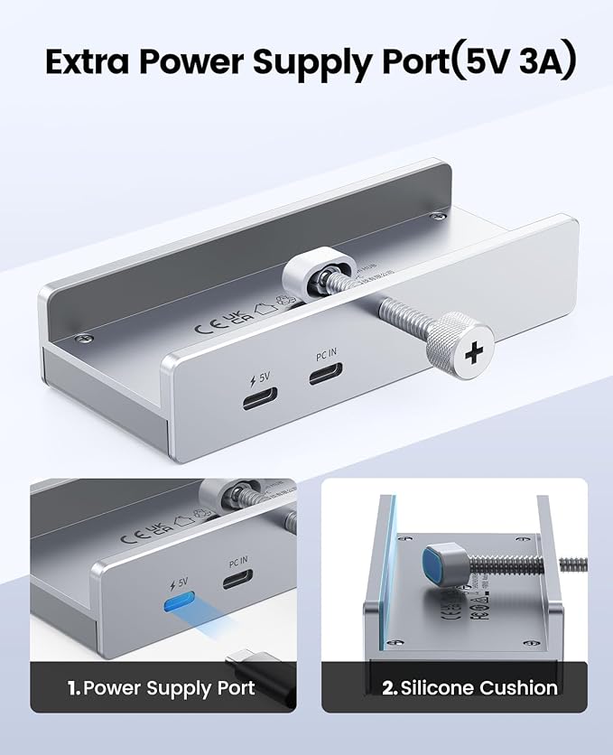 ORICO USB Hub 3.0, Clamp USB Hub - Image 4