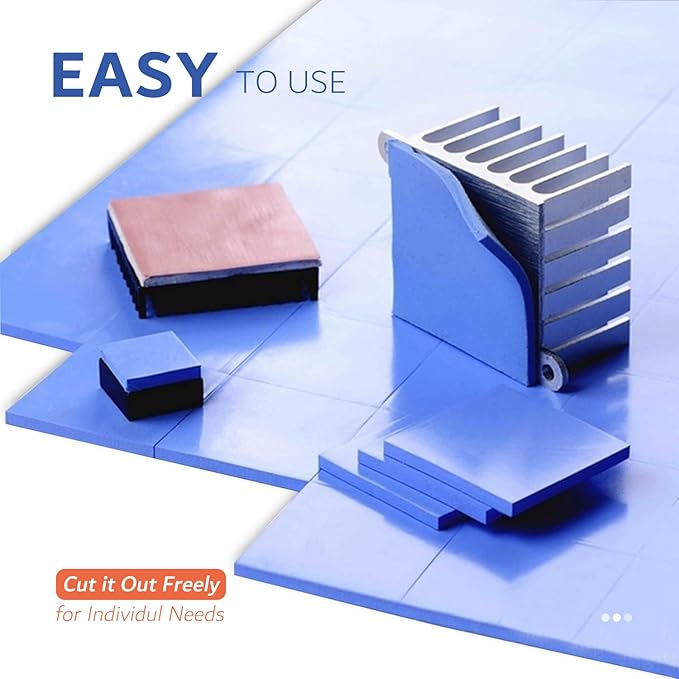 4 Pack Thermal Pad, 100 x 100 mm x 0.5 mm + 1 mm + 1.5 mm + 2 mm Silicone - Image 4