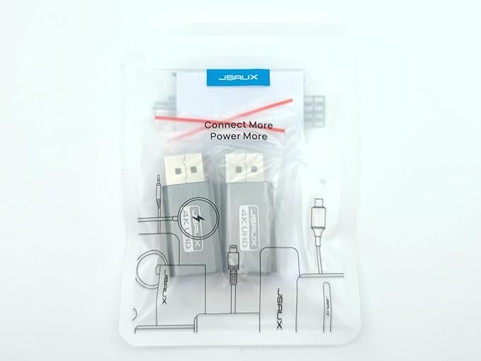 JSAUX 4K DisplayPort to HDMI Adapter 2-Pack, DP PC to HDMI Monitor Converter - Image 8