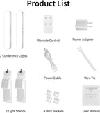 yAyusi Dual-lamp Video Conference Lighting, LED Streaming Light - Image 6