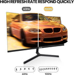 CRUA 24" Curved Monitor, FHD 100HZ, 99% sRGB Color Gamut Computer Monitors - Image 4