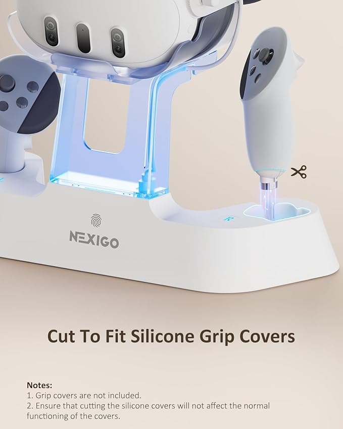 NexiGo Enhanced Charging Dock for Meta Quest 3 and 3S, - Image 8
