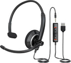 USB Headset with Microphone for PC by awatrue
