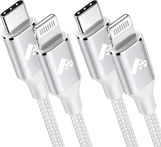 USB C to Lightning Cable 6FT 2Pack, Power iPhone Charger Cord MFi Certified by Aiminu