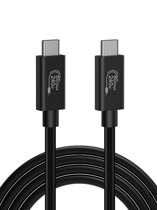 CableCreation 80Gbps USB 4 Cable 3.3FT, 120Gbps Bandwidth, 8K 60Hz Display by CableCreation