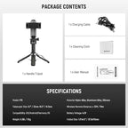 NEEWER Selfie Stick Tripod for iPhone, Lightweight Foldable Mini Travel 360° - Image 8