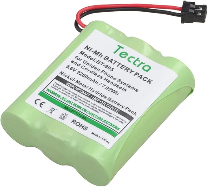 Tectra 2-Pack BT-905 Cordless Phone Battery - Image 3
