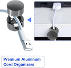 6 Sets Charger Holders for Cords, Adhesive Metal Cord Clips, Cable Management - Image 4