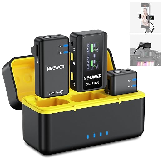NEEWER CM28 PRO Wireless Lavalier Lapel Microphone System by Neewer