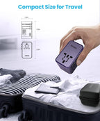 Universal Travel Adapter, VINTAR 75W GaN International Power Adapter - Image 5