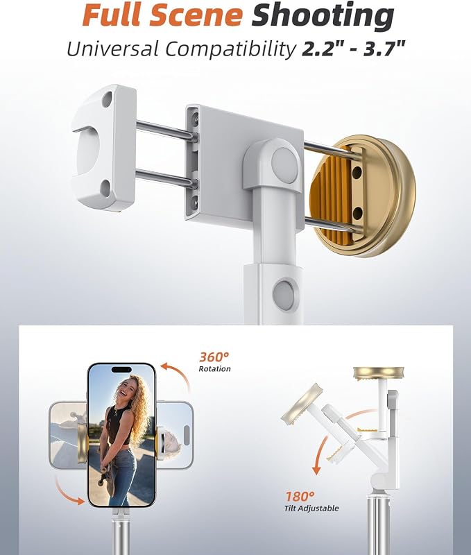 62" Phone Tripod & Selfie Stick, Tripod - Image 5