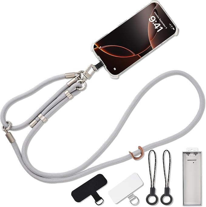 3-in-1 Adjustable Phone Lanyard Crossbody Cell Phone Neck Strap Universal by Unknown
