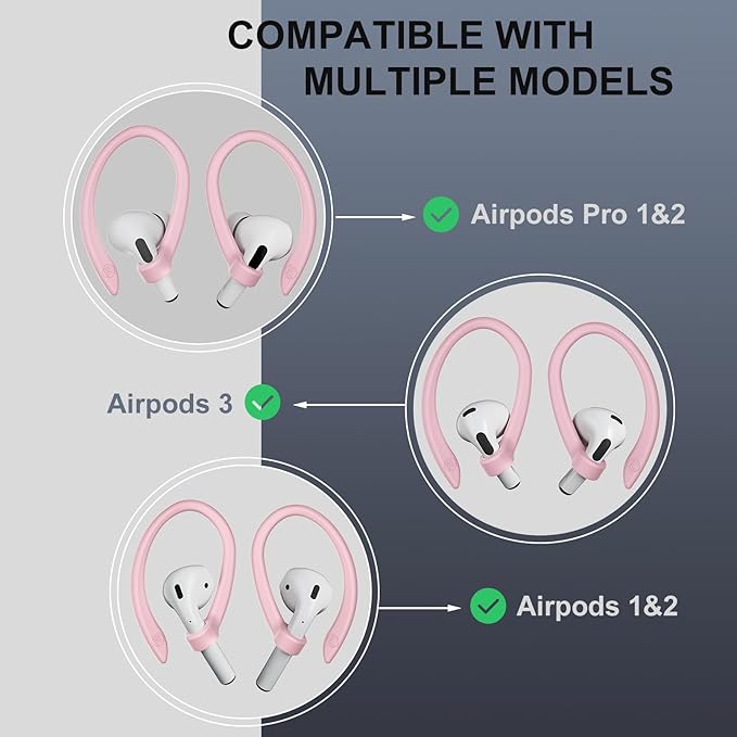 2 Pairs AirPods Ear Hooks for AirPods Pro 2, AirPods Pro, AirPods 4, 2 & 1 - Image 6