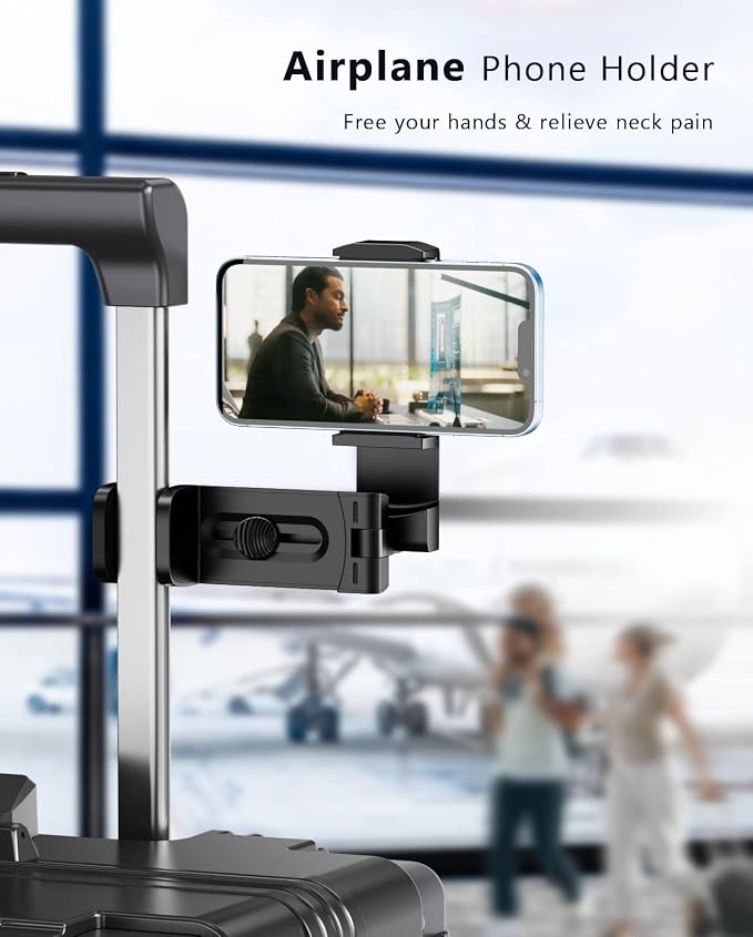 MiiKARE Airplane Travel Essentials Phone Holder, Universal Handsfree Phone Mount - Image 3