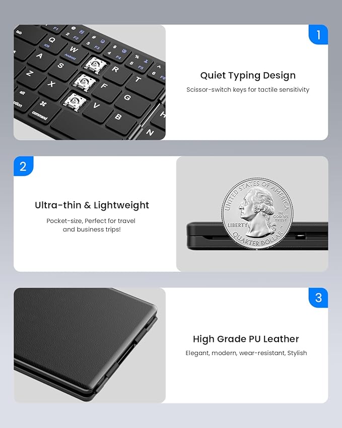 Samsers Foldable Bluetooth Keyboard - Image 6