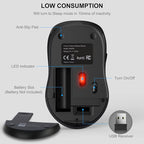 WisFox 2.4G Wireless Mouse for Laptop, Ergonomic Computer Mouse - Image 6