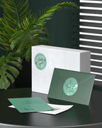 MUNBYN 2 Inch Green Transparent Thermal Labels, Round Fine Glitter Printable - Image 4