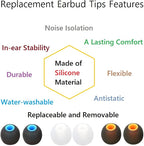 Earbuds Replacement Tips Silicone Earbud Tips Ear Gels Fit - Image 6