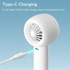 JISULIFE Mini Portable Fan-Bladeless Safe Design, Powerful Turbo Handheld Fan - Image 7