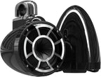 wet sounds Rev 8 Black V2 Revolution Series 8" Black Tower Speakers w/Fixed by wetsounds