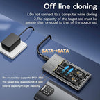 MAIWO Dual Bay M.2 SATA SSD Enclosure Cloner, USB3.1 Gen2 Type C 6Gbps - Image 4