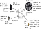 2PCS 12 Inch Universal Slim Fan Push Pull Electric Radiator Cooling 12V 80W - Image 2