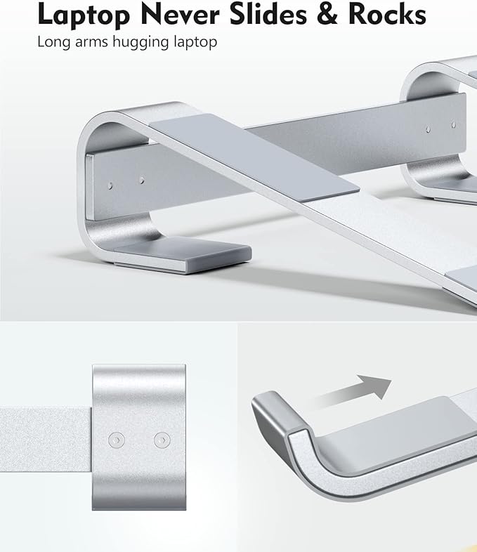 SOQOOL Laptop Stand for Desk, Computer Stand Riser for Desk, Ventilated - Image 5