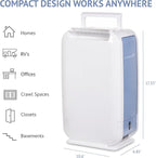 Ivation 13-Pint Small-Area Desiccant Dehumidifier Compact and Quiet - - Image 5