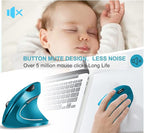 Vassink Ergonomic Wireless Mouse, Rechargeable Mouse 2.4Hz Vertical Wireless - Image 4