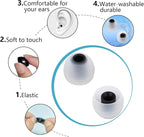 Earbud Tips Ear Bud Tips Soft Anti Slip Washable and Reusable Silicone - Image 5