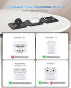 Magnetic Wireless Charger for iPhone: Fodable 3 in 1 Charging Station for - Image 5