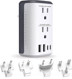 Voltage Converter Us to Europe, 220v to 110v Power Adapter, European Plug Power by Avitadolc