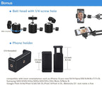 Overhead Tripod Mount for Camera Webcam Ring Light, Flexible Over Head Arm for - Image 3