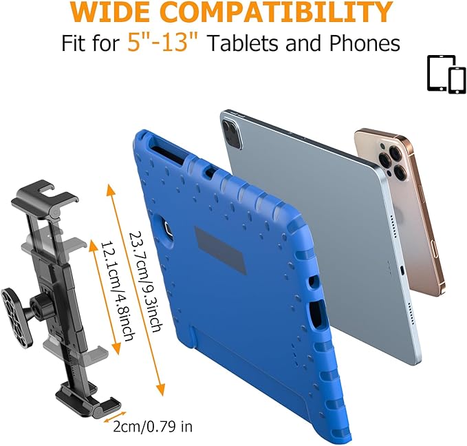 OHLPRO Tablet Wall Mount Holder 360° Rotating Adjustable Universal iPad Stand - Image 6