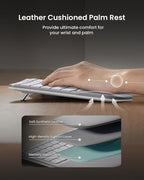 ProtoArc Ergonomic Wireless Keyboard Mouse, EKM01 Plus Full Size Ergo Bluetooth - Image 3