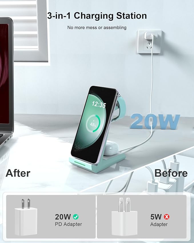 Wireless Charger for Samsung Charging Station - Image 3